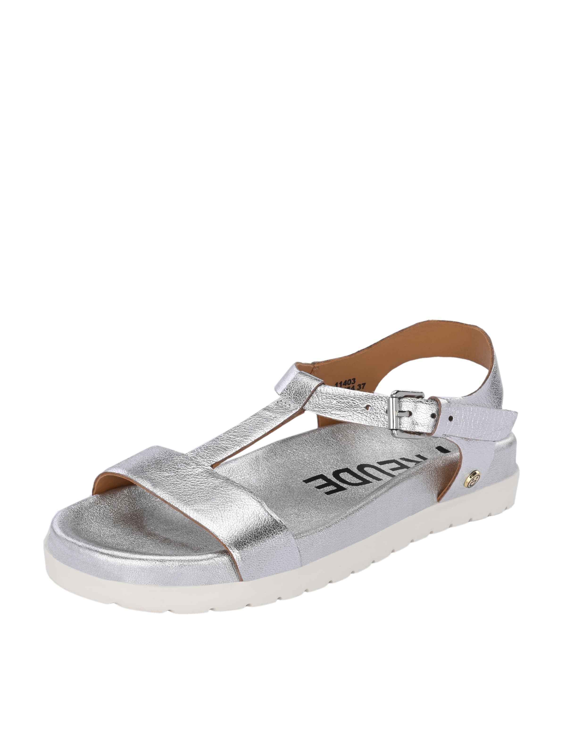 FREUDE Sandalen met riem ' ARTE ' in Zilver: voorkant