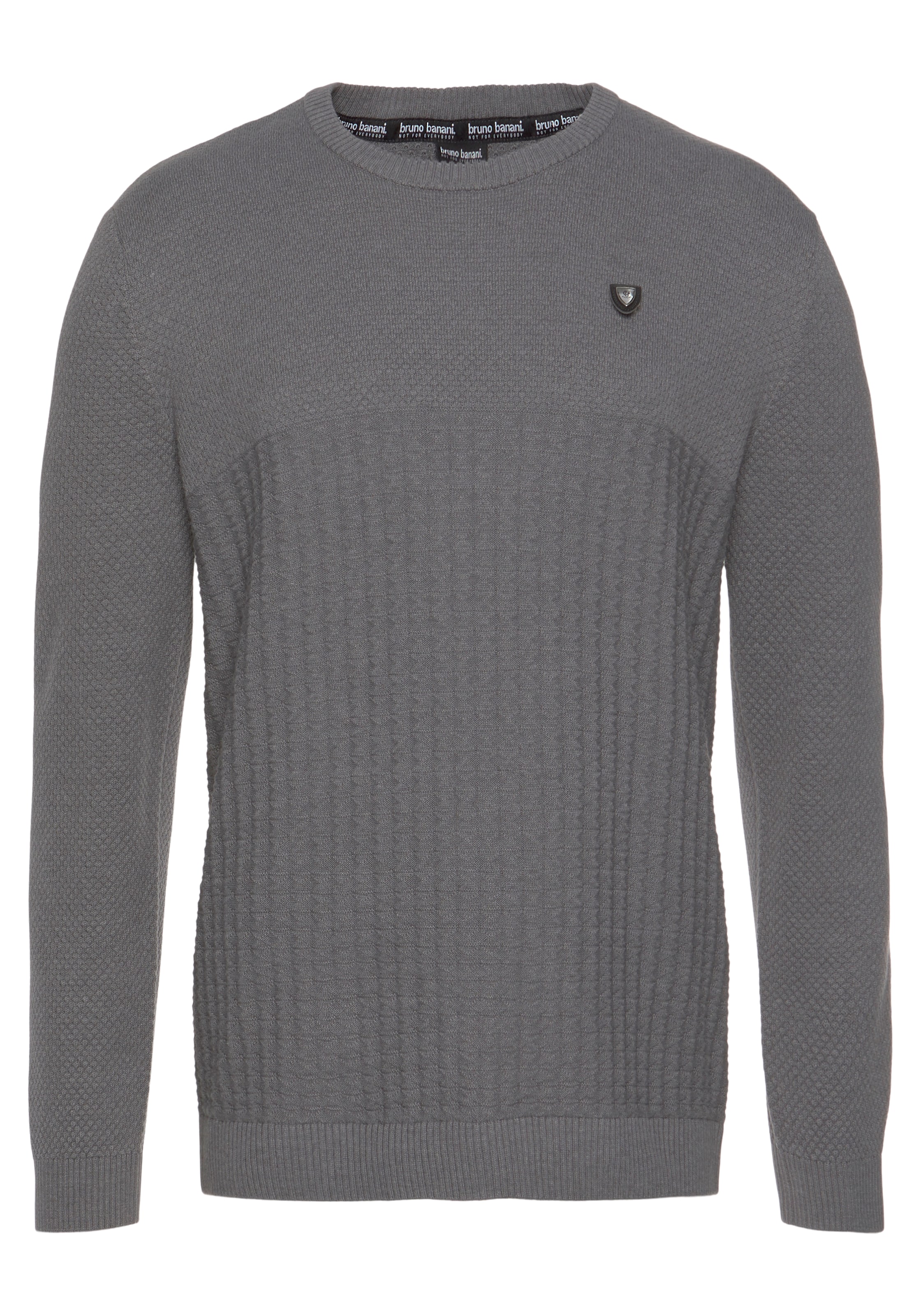 Bruno Banani Pullover in Grau: Vorderseite