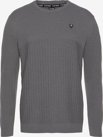 BRUNO BANANI Pullover in Grau: predná strana