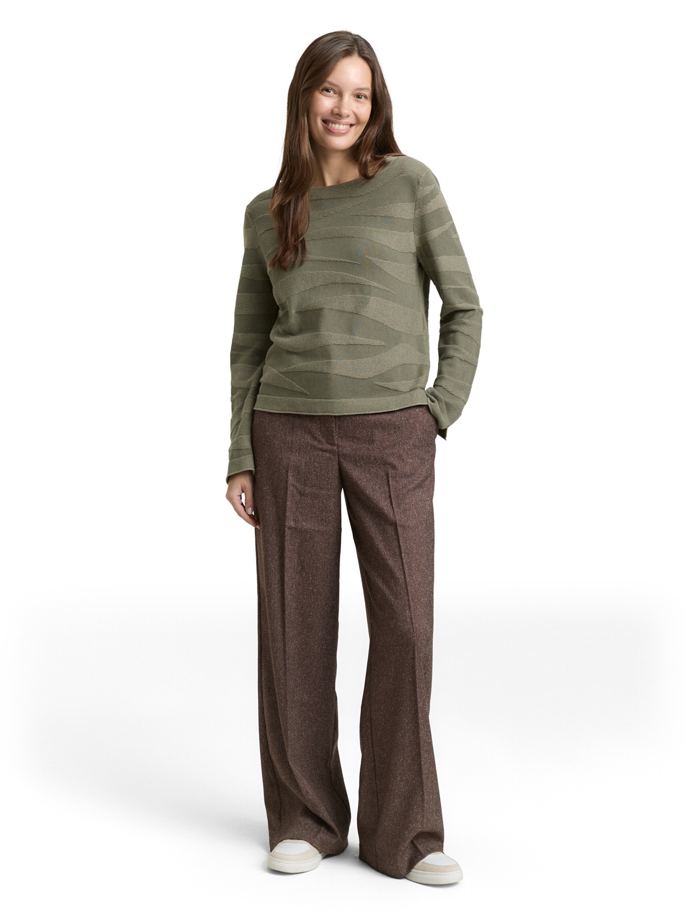 žalia TOM TAILOR Megztinis