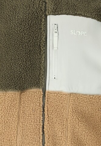 SLOPE Fleece jas 'Katau' in Groen