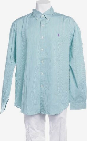 Lauren Ralph Lauren Button Up Shirt in XXL in Green: front