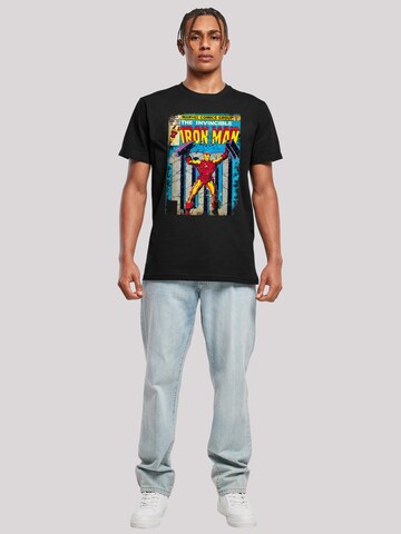 F4NT4STIC Shirt 'Marvel Iron Man Cover' in Black