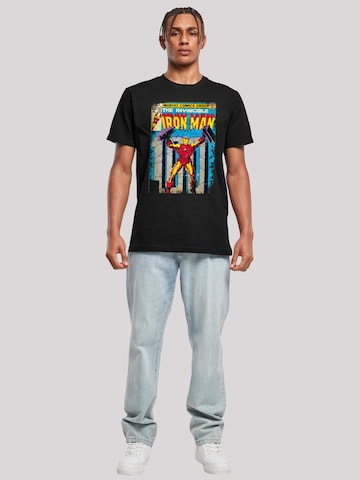 F4NT4STIC Shirt 'Marvel Iron Man Cover' in Zwart