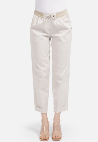 HELMIDGE Loose fit Pants in Beige: front