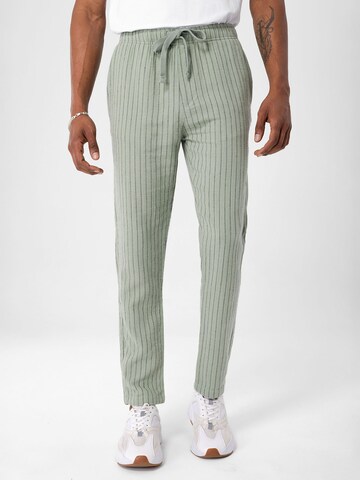 By Diess Collection Slimfit Broek in Groen: voorkant