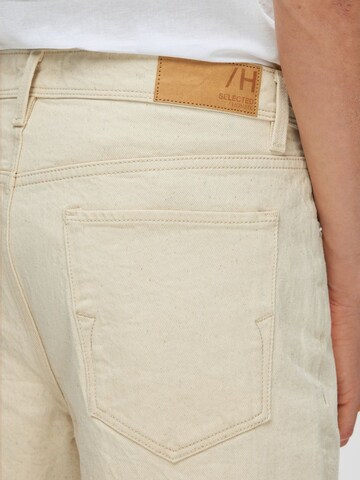 SELECTED HOMME Regular Shorts 'LUKE' in Beige