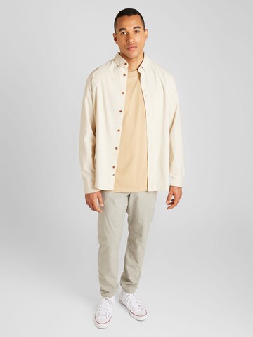 anerkjendt Regular Fit Hemd 'AKLEIF' in Beige