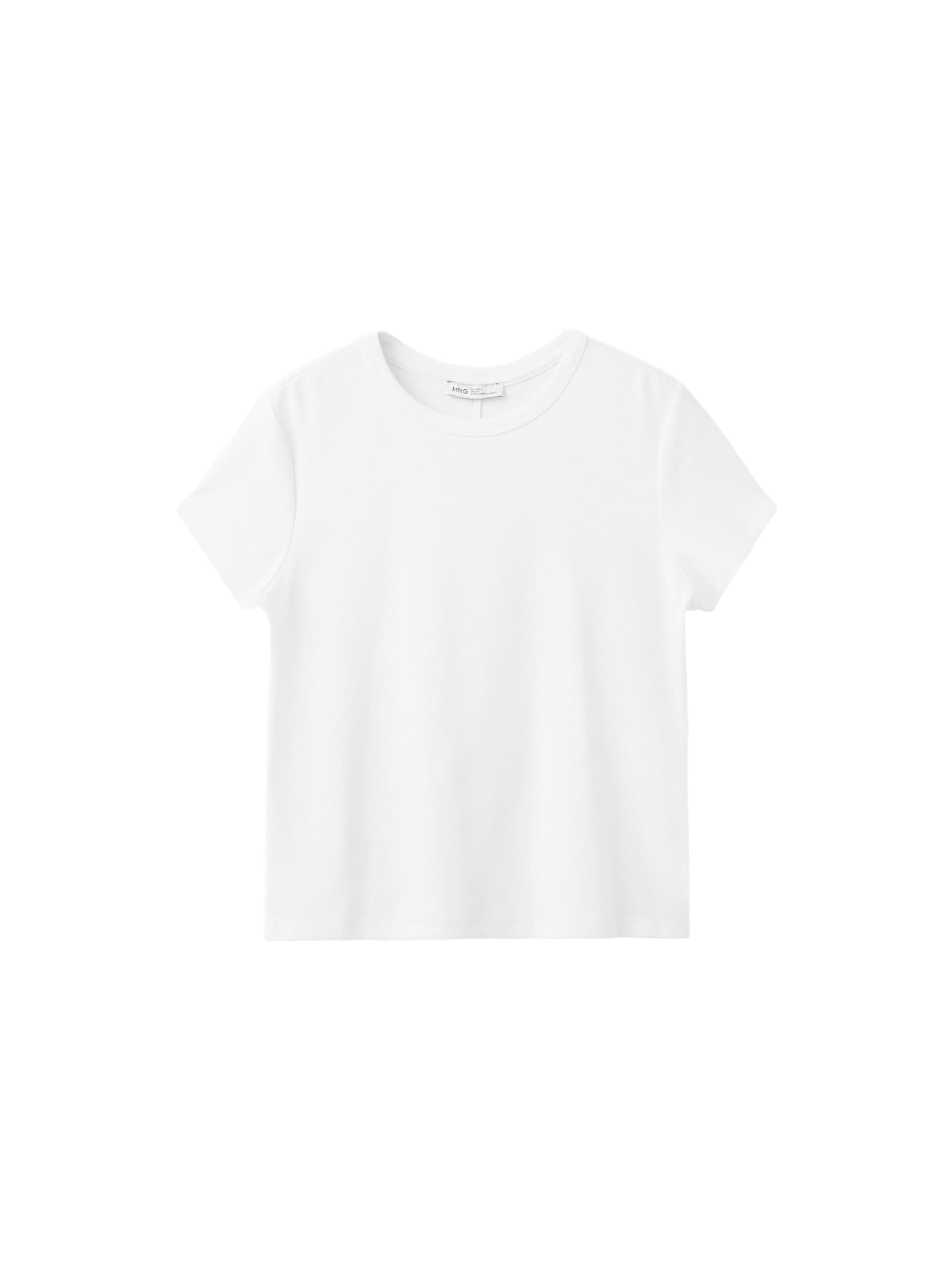 MANGO TEEN Футболка 'CATA' в Белый: спереди