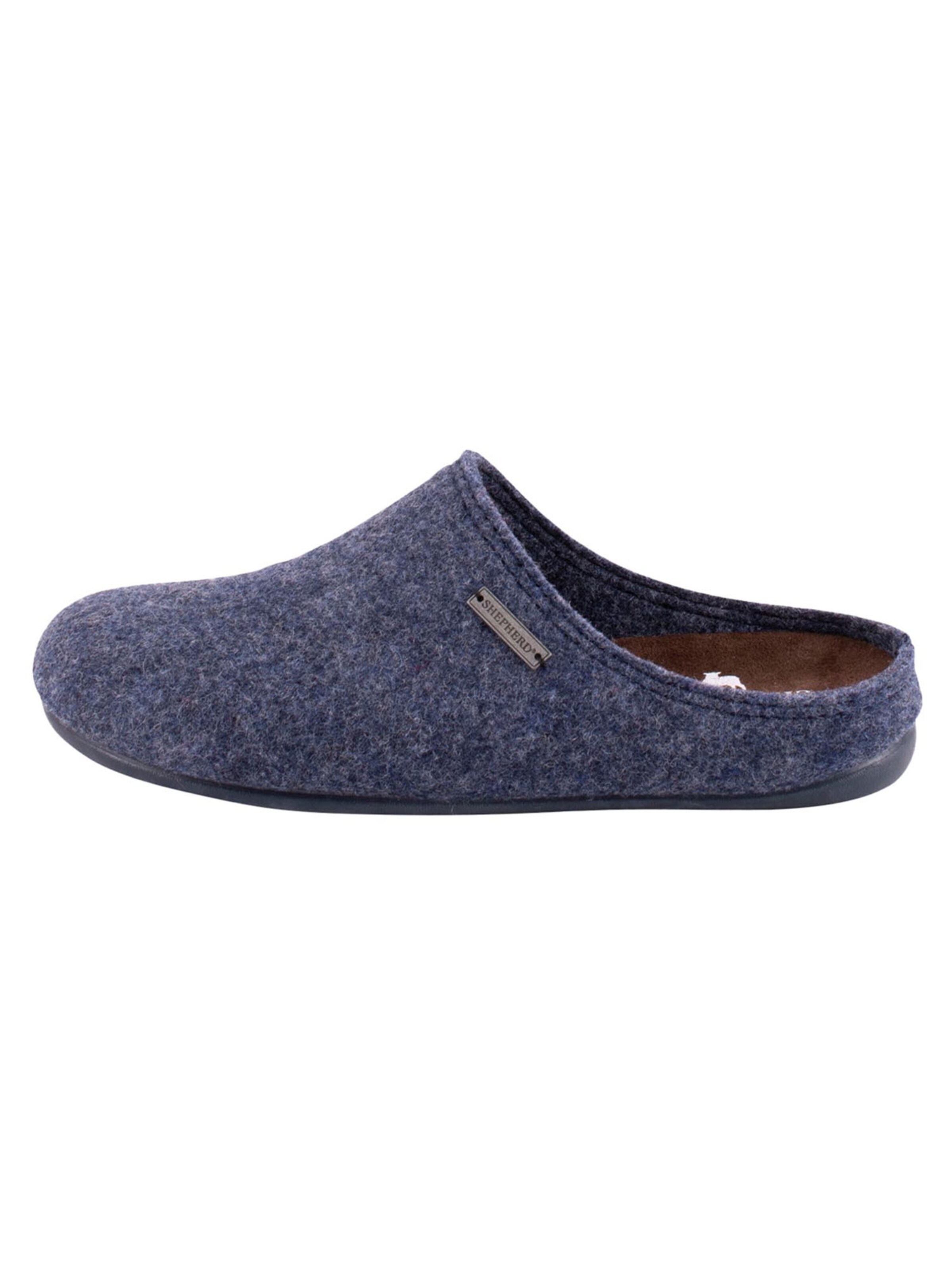 SHEPHERD Pantolette 'Jon'‌‌ in Blau: Vorderseite