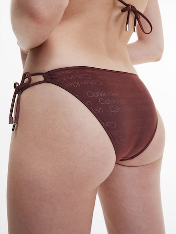 Calvin Klein Swimwear Bikini Bottoms in Brown