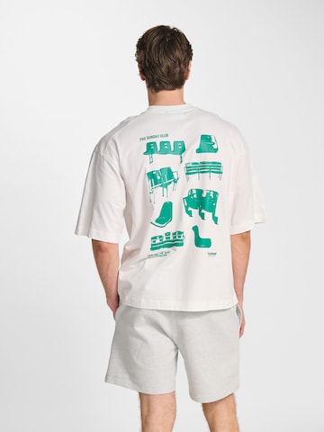Hummel T-Shirt 'Sunday' in Weiß: Vorderseite