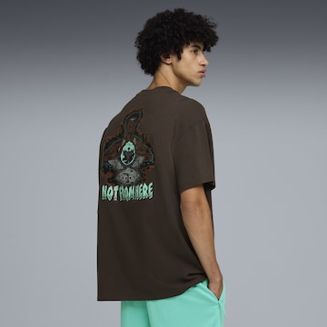 PUMA Performance shirt 'Melo World' in Brown