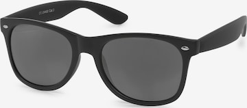 styleBREAKER Sonnenbrille 'Nerd Sonnenbrille mit Rechteckigen Gläsern' in Grau: Vorderseite
