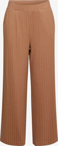 Wide leg Pantaloni di ESPRIT in marrone: frontale