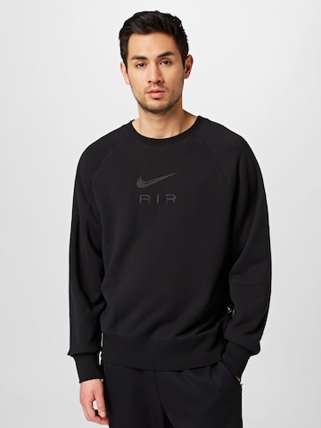 Nike Sportswear Sweatshirt 'Air' in Black: front