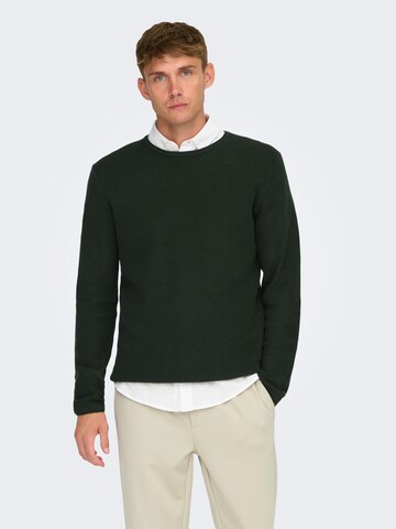 Only & Sons - Jersey 'ONSEric' en verde: frente