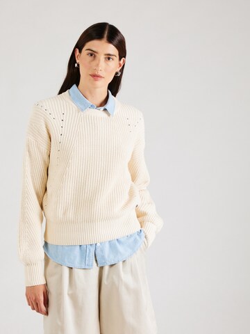 Pull-over GARCIA en blanc : devant