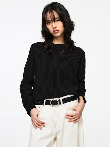 Pull-over Pull&Bear en noir : devant