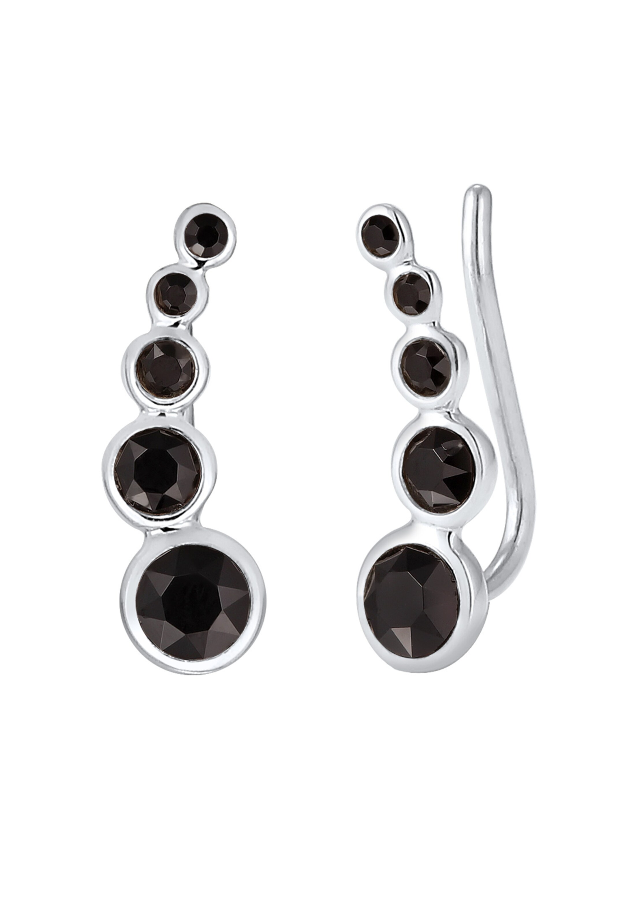 Boucles d'oreilles ELLI en noir : devant