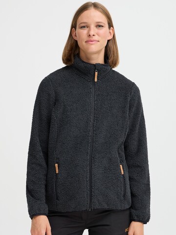 North Bend Fleece jacket 'Stine' in Brown: front