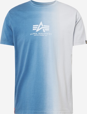 T-Shirt ALPHA INDUSTRIES en bleu : devant