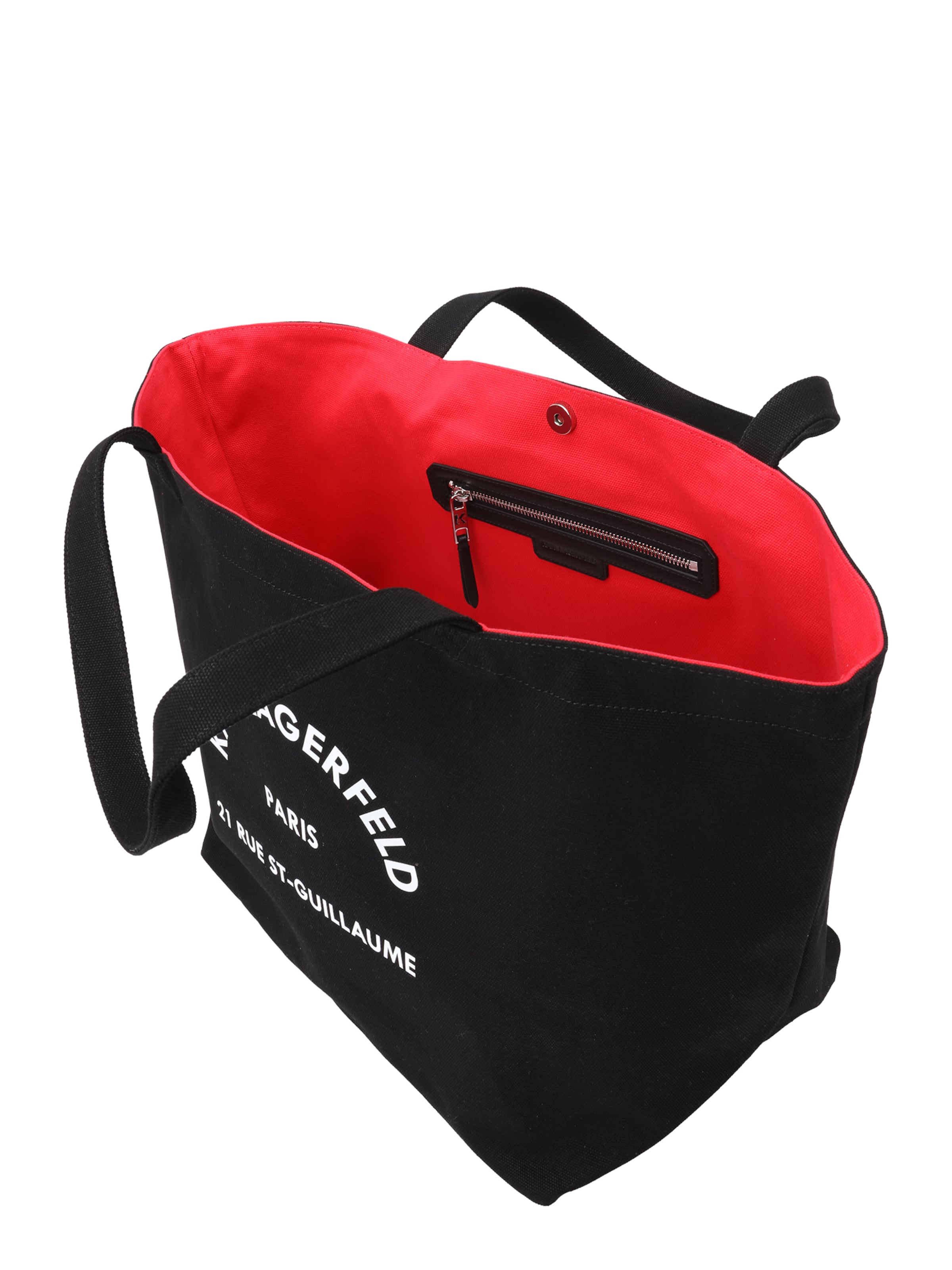 Cabas 'Rue St-Guillaume' Karl Lagerfeld en noir