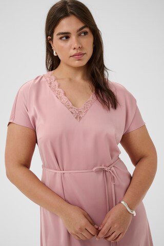 KAFFE CURVE Jurk 'KCjamie' in Roze