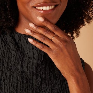 Lucardi Ring 'Klassisch' in Gold: front