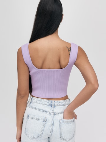 UNFOLLOWED x ABOUT YOU Top 'SOFT' in Purple: back