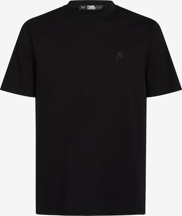 melns Karl Lagerfeld T-Krekls: no priekšpuses