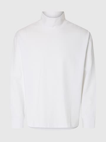 T-Shirt SELECTED en blanc : devant
