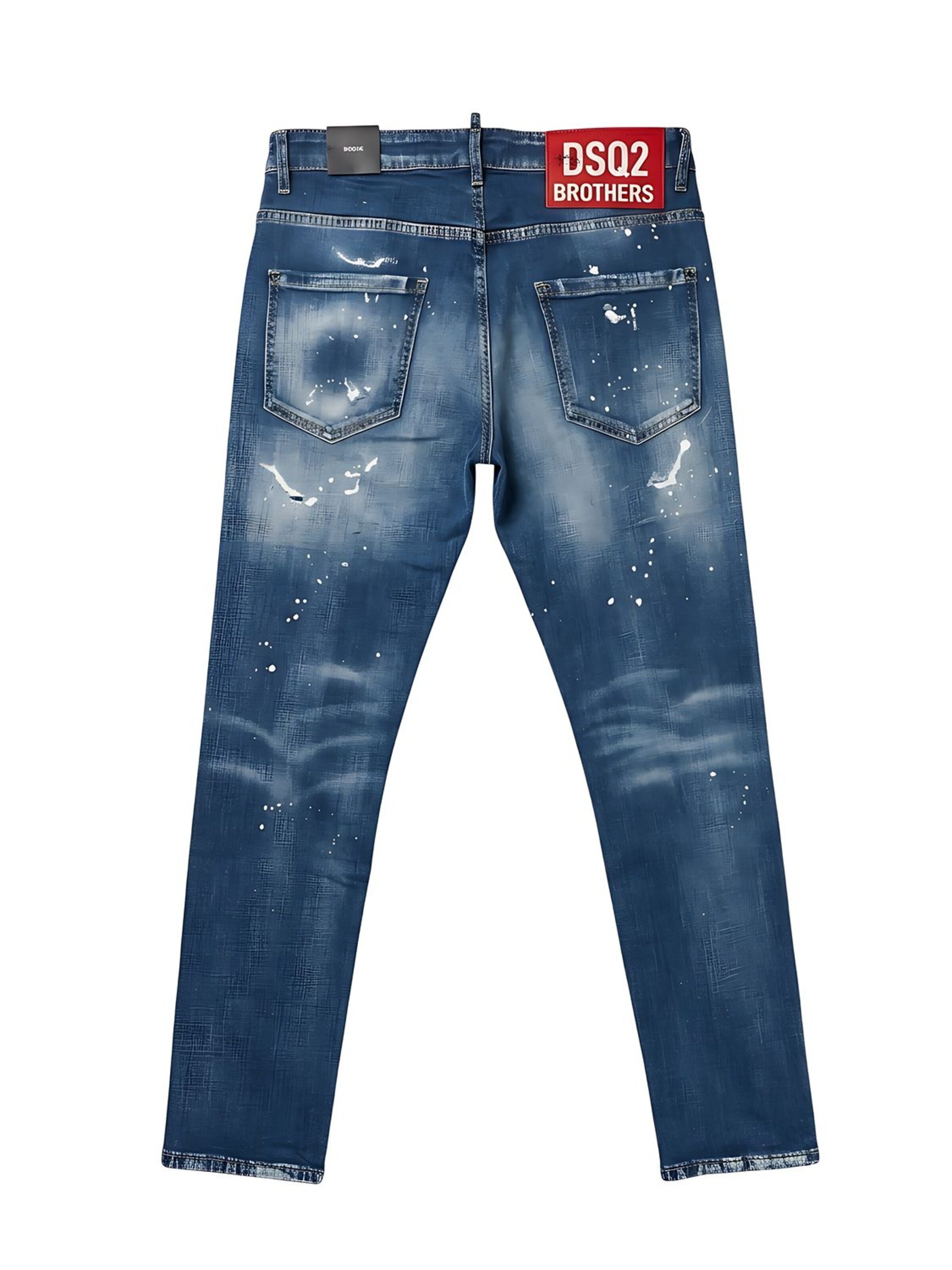 DSQUARED2 - Slimfit Vaquero 'Dsquared2 Brothers Distressed Denim Jeans' en azul