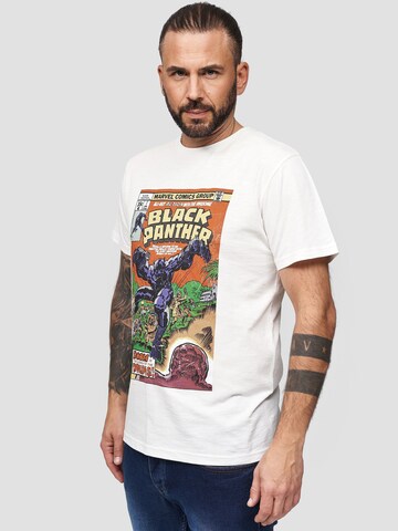 T-Shirt 'Marvel Black Panther' Recovered en blanc