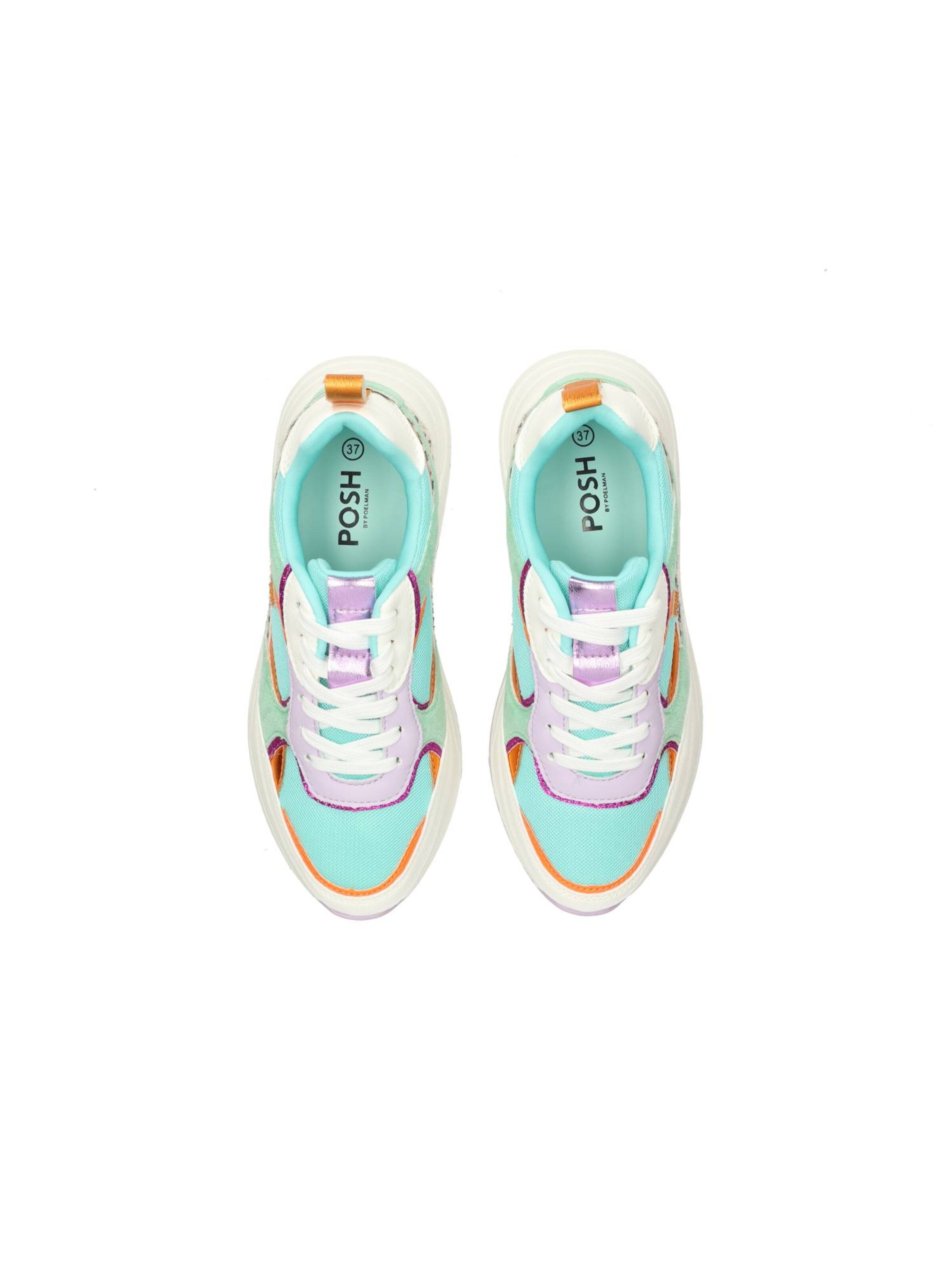 Baskets basses 'ROSIE' POSH by Poelman en vert