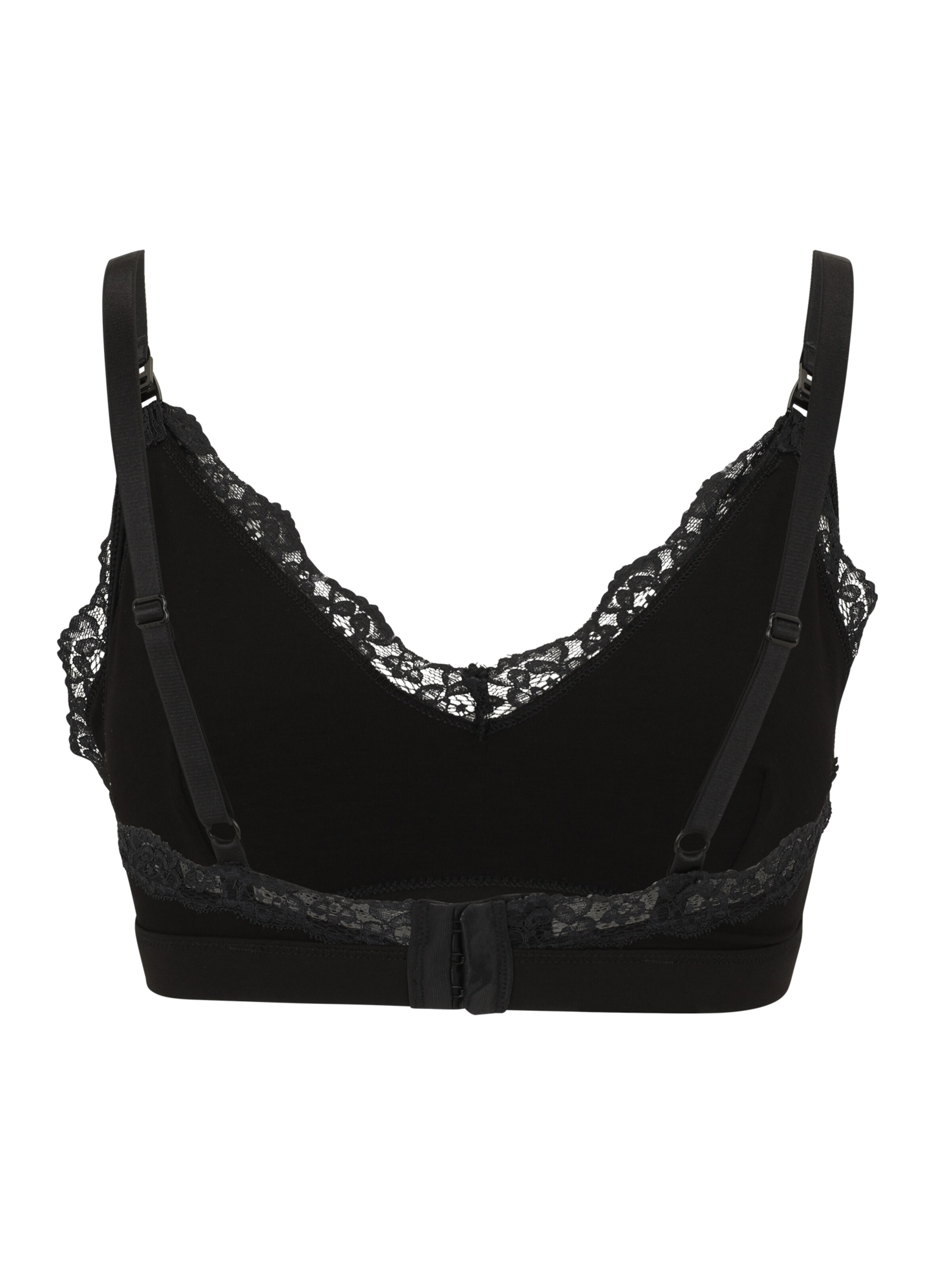 Triunghi Sutien 'MLSIF' de la MAMALICIOUS pe negru