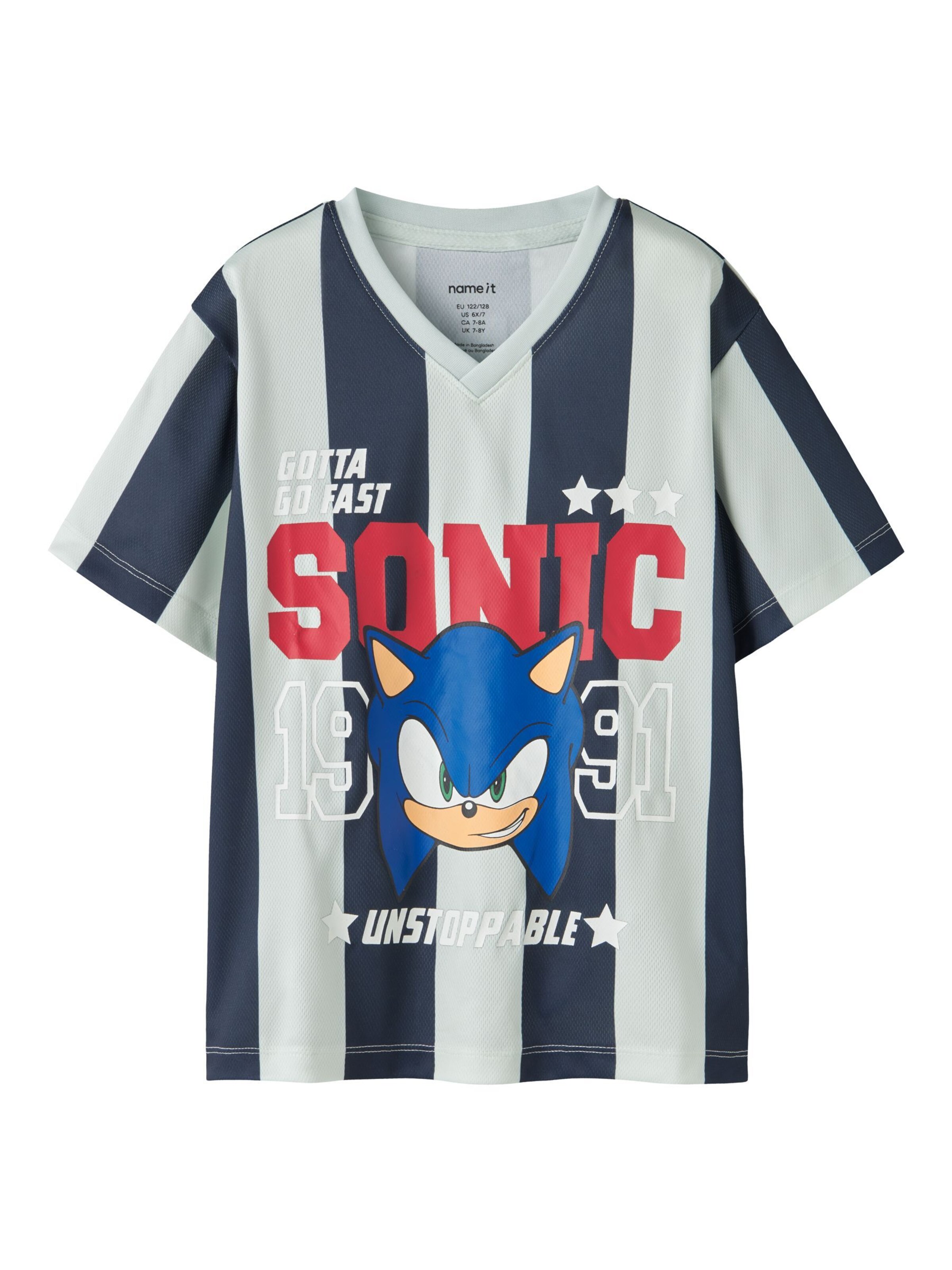NAME IT Shirt 'Sonic the Hedgehog' in Green: front
