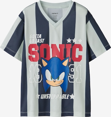 NAME IT Shirt 'Sonic the Hedgehog' in Green: front