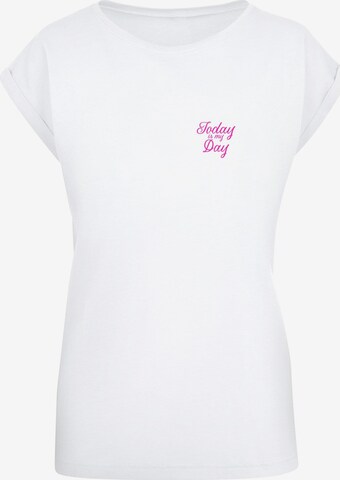 Merchcode Shirt 'WD - 8 March' in Wit: voorkant