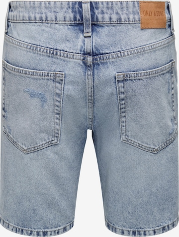 Only & Sons Regular Jeans 'Edge' i blå