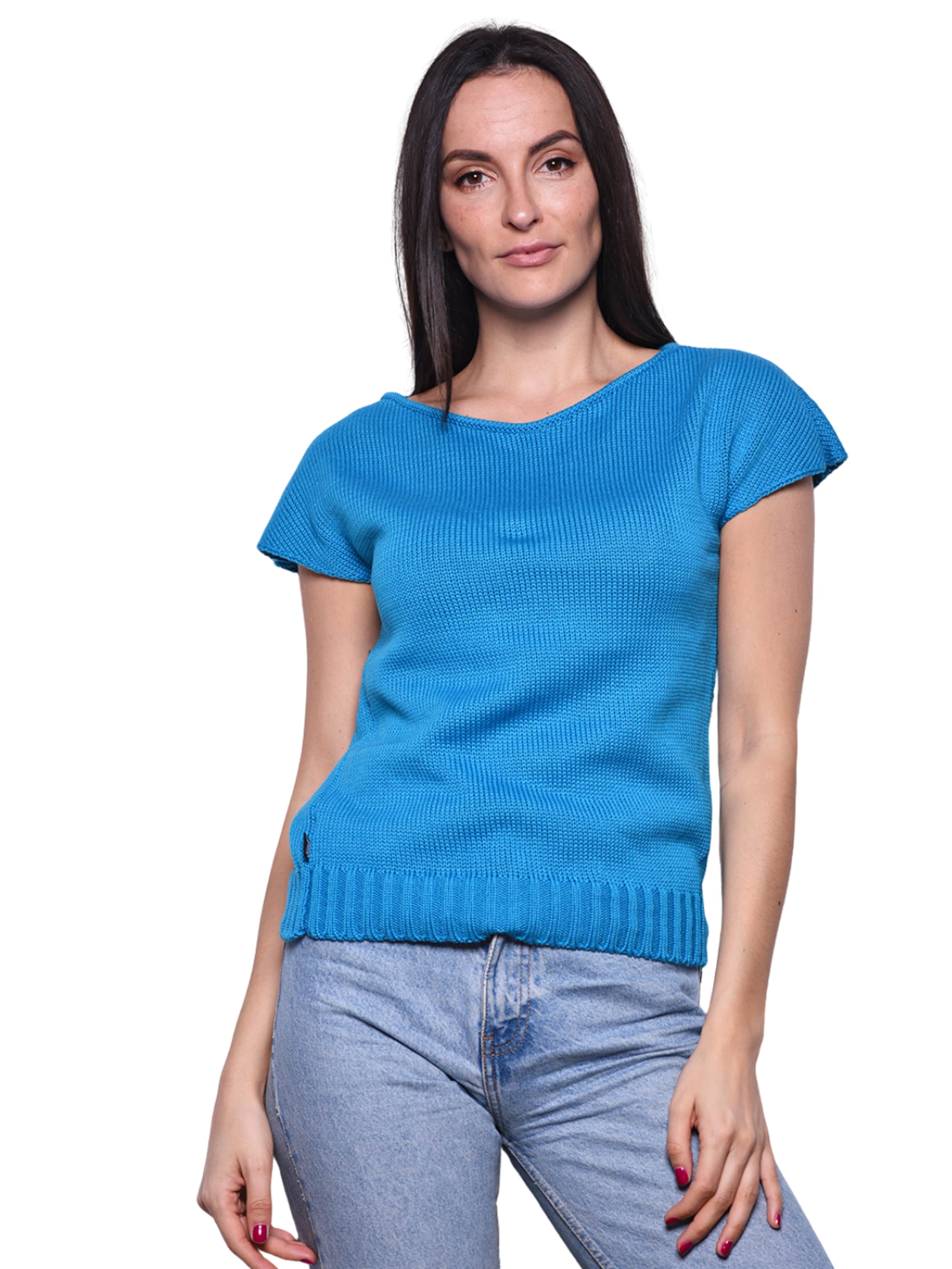 Süel knitwear - Top de punto 'Carlos' en azul