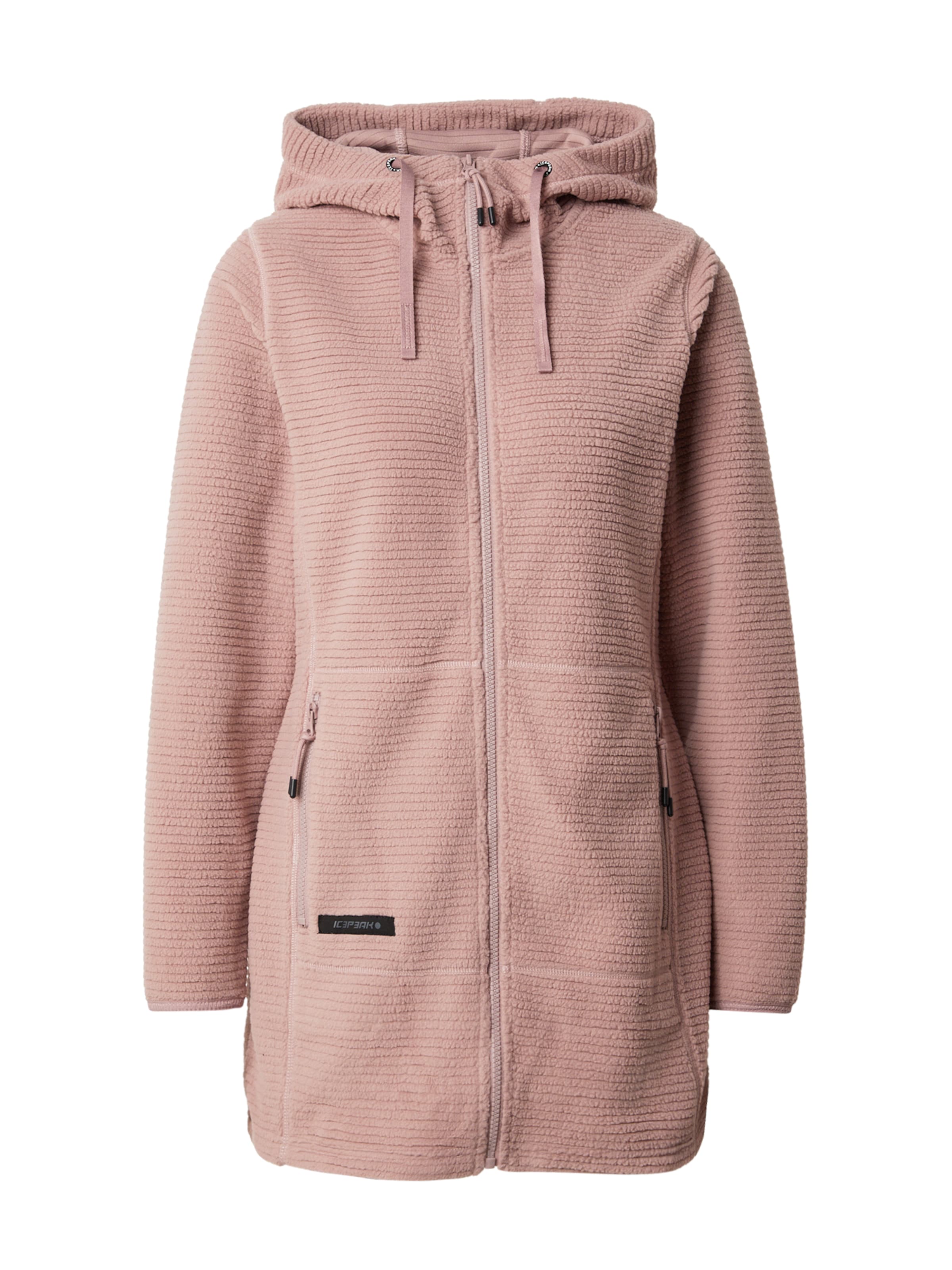 ICEPEAK Λειτουργική ζακέτα φλις 'AGRA' σε κόκκινο: μπροστά