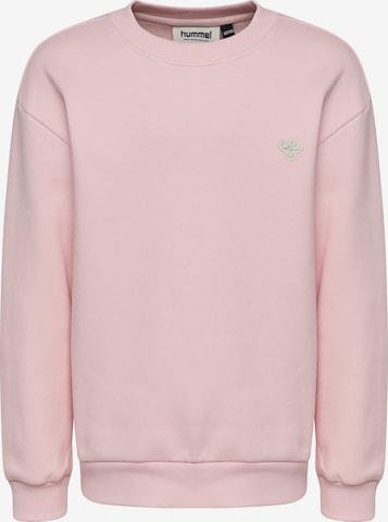 Sweat de sport Hummel en rose : devant