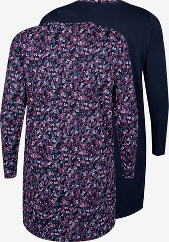 Chemise de nuit 'Dana' Zizzi en bleu