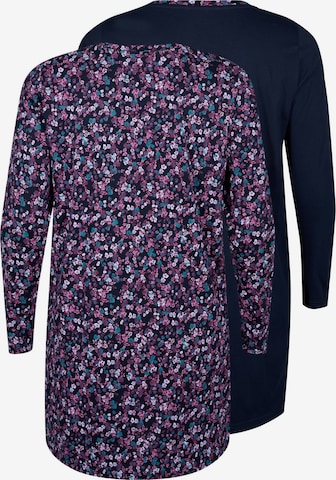 Chemise de nuit 'Dana' Zizzi en bleu