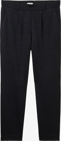 mėlyna TOM TAILOR Standartinis Klostuotos kelnės: priekis