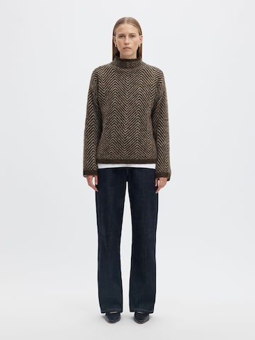 SELECTED - Jersey 'SLWLULU' en marrón