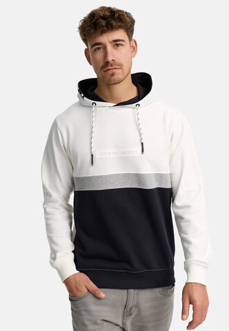 Sweat-shirt ' Magnus ' INDICODE JEANS en blanc : devant