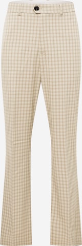 WEEKDAY Flared Pleated Pants 'Franklin' in Beige: front