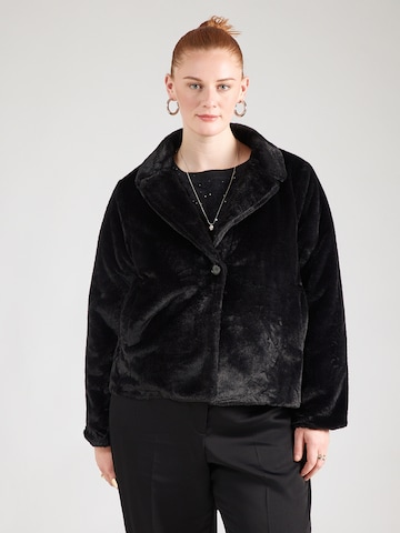 Giacca di mezza stagione 'CARMERLIT' di ONLY Carmakoma in nero: frontale